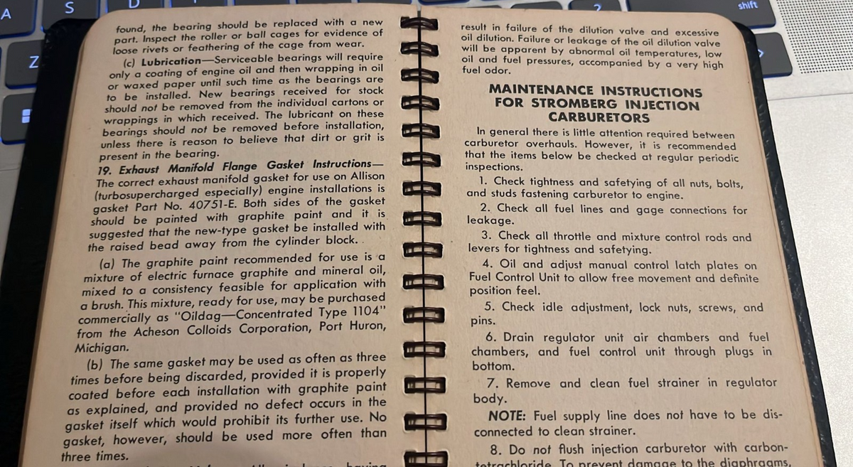 General Motors GM Allison Operators Manual Handbook WW2 USAAF P-38 P-51 — photo 4