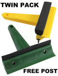 Squib Squeegee 3 in 1 Window Demister Pad Snow Ice Scraper Sponge TWIN PACK — photo 1