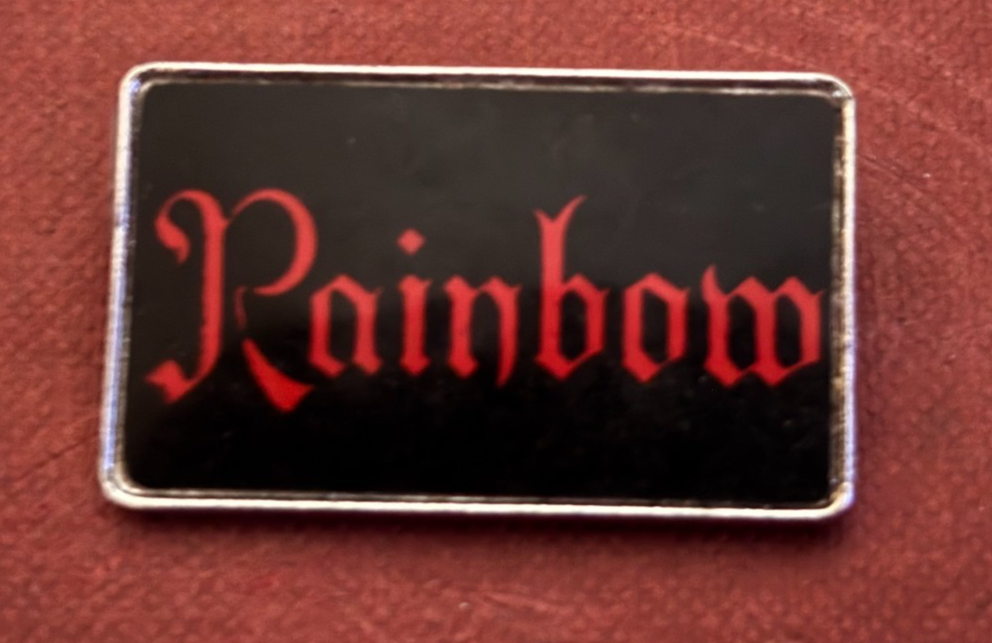 Vintage RAINBOW 1970s/1980s Metal Pin Badge Classic Rock Metal — photo 1
