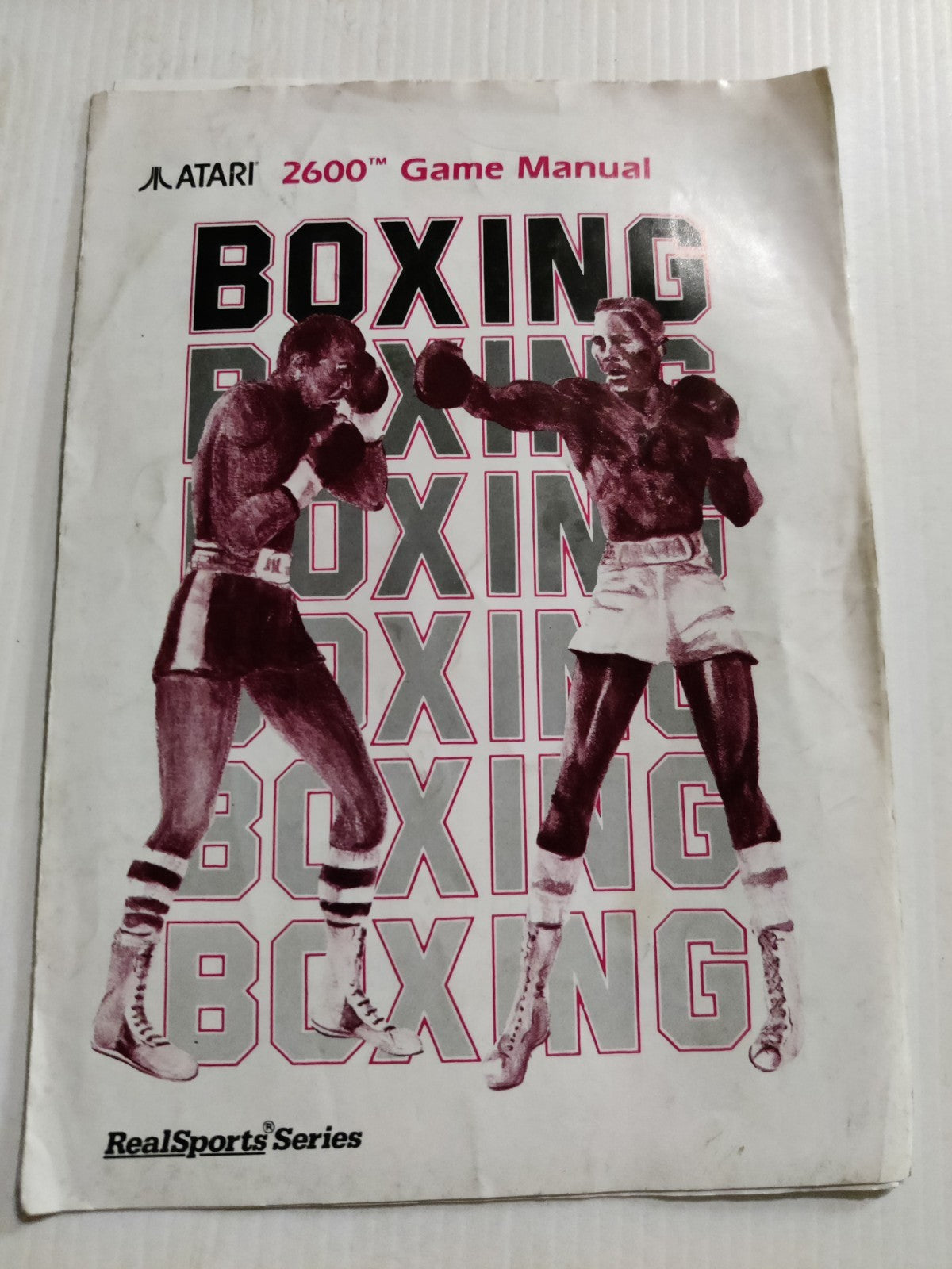 Boxing Atari 2600 Game Manual Instructions — photo 1