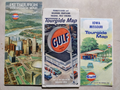 Gulf Oil Vintage Pittsburg Iowa W.Virginia USA American Classic Car Maps Job Lot — photo 1