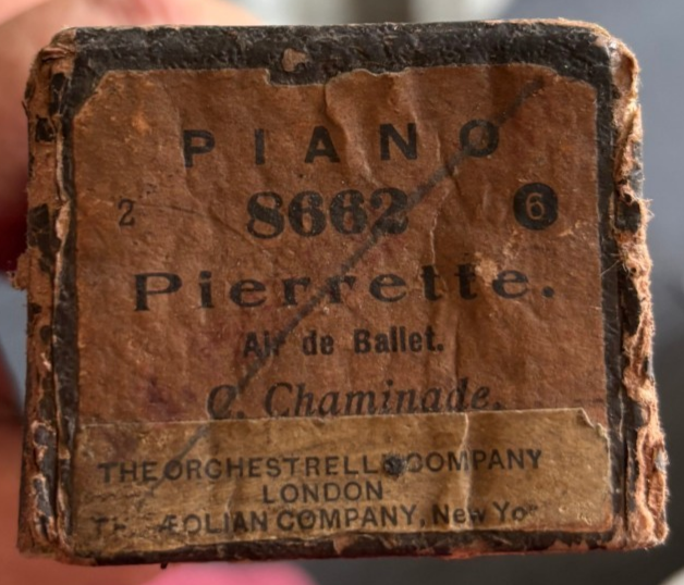 Vintage Pianola Roll - Pierrette Air de Ballet C Chaminade Orchestrelle 8662 — photo 1
