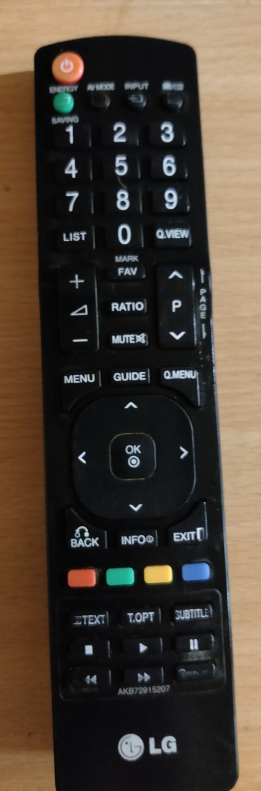 Genuine LG LCD/LED TV Remote Control (AKB72915207) — photo 1