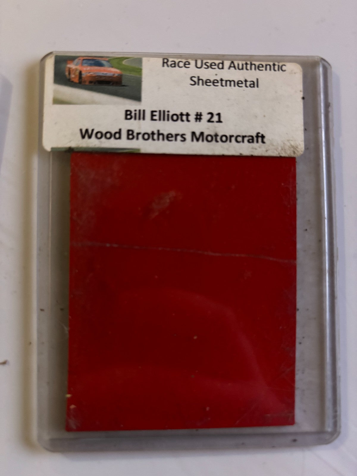 Bill Elliot 2011 - NASCAR GENUINE RACE USED SHEETMETAL — photo 1