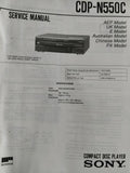 CDP-N550C HiFi CD Player - Genuine Sony Service Repair Manual — photo 1