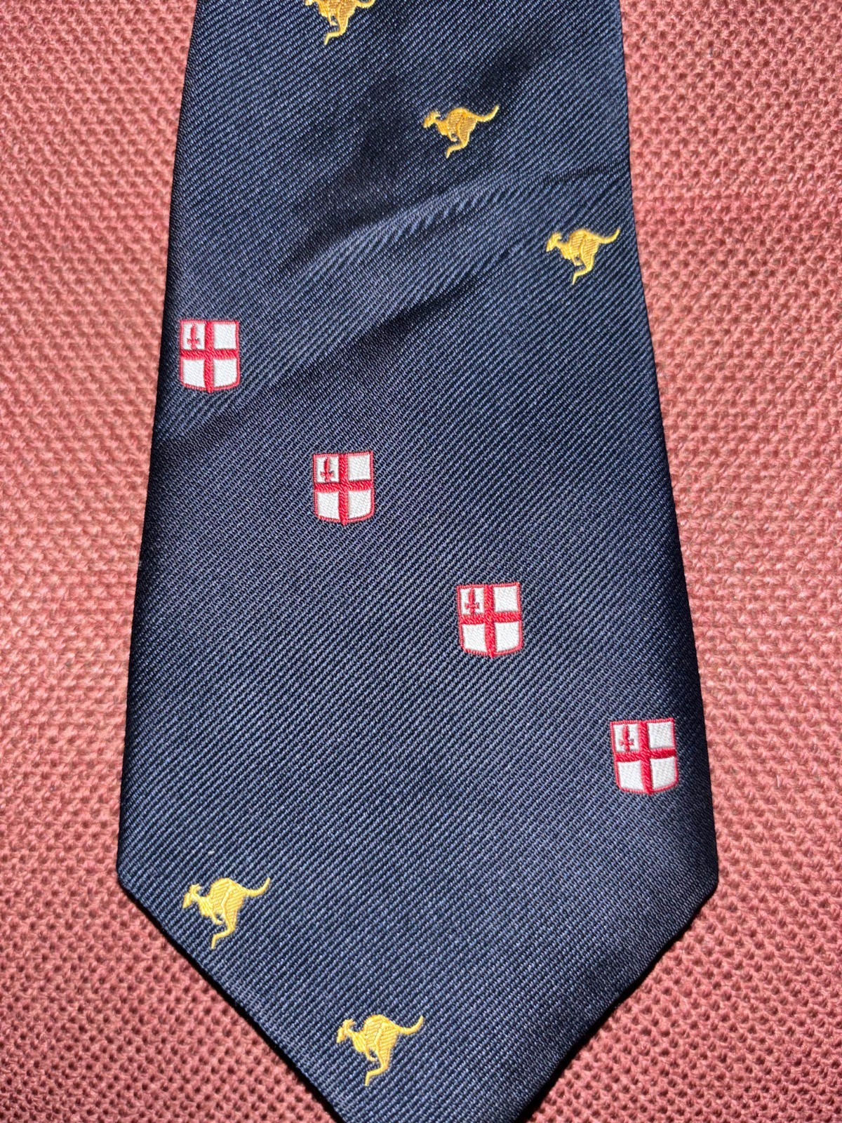 Vintage England vs Australia Rugby Tie St George Shield Kangaroo — photo 2