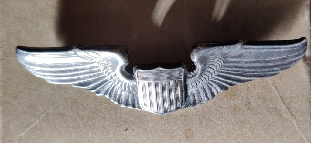 Pilot Wings WW2 Badge 3" USAAF B17 — photo 1