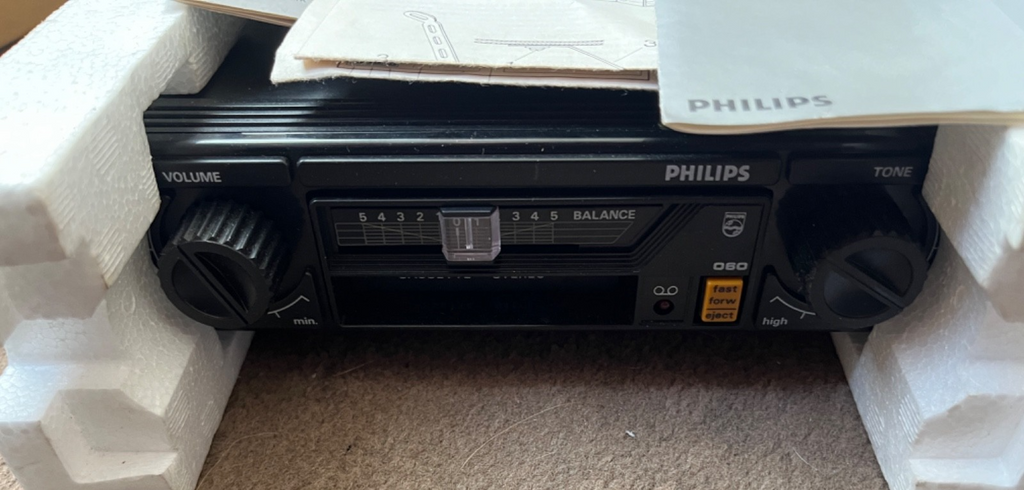 Philips 22AC060 Stereo Car Cassette Player NOS Vintage Classic Car 1970s — photo 3