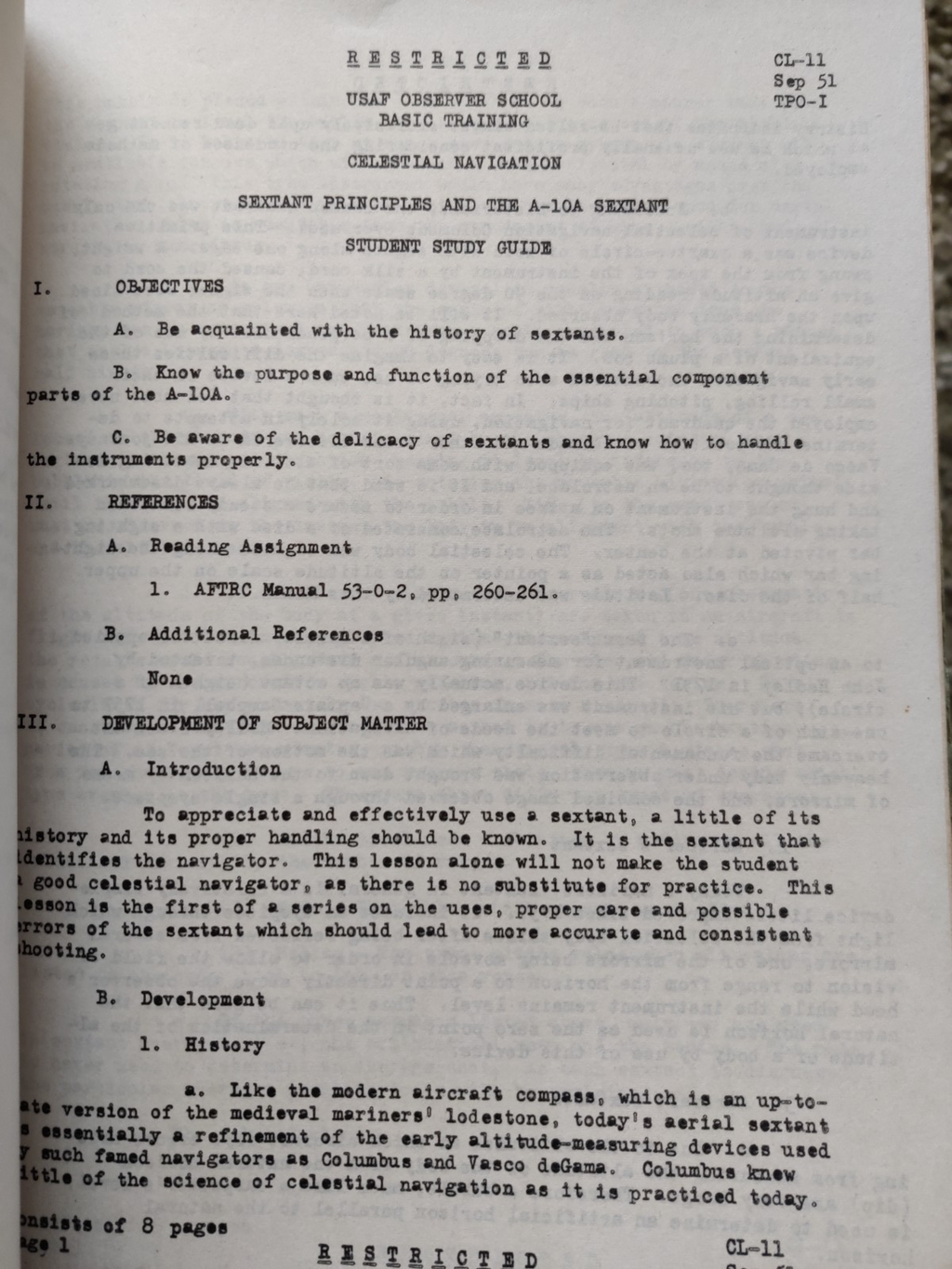 Vintage USAF 1952 Training Study Guides Celestial Navigation, Aircraft Observer — photo 8