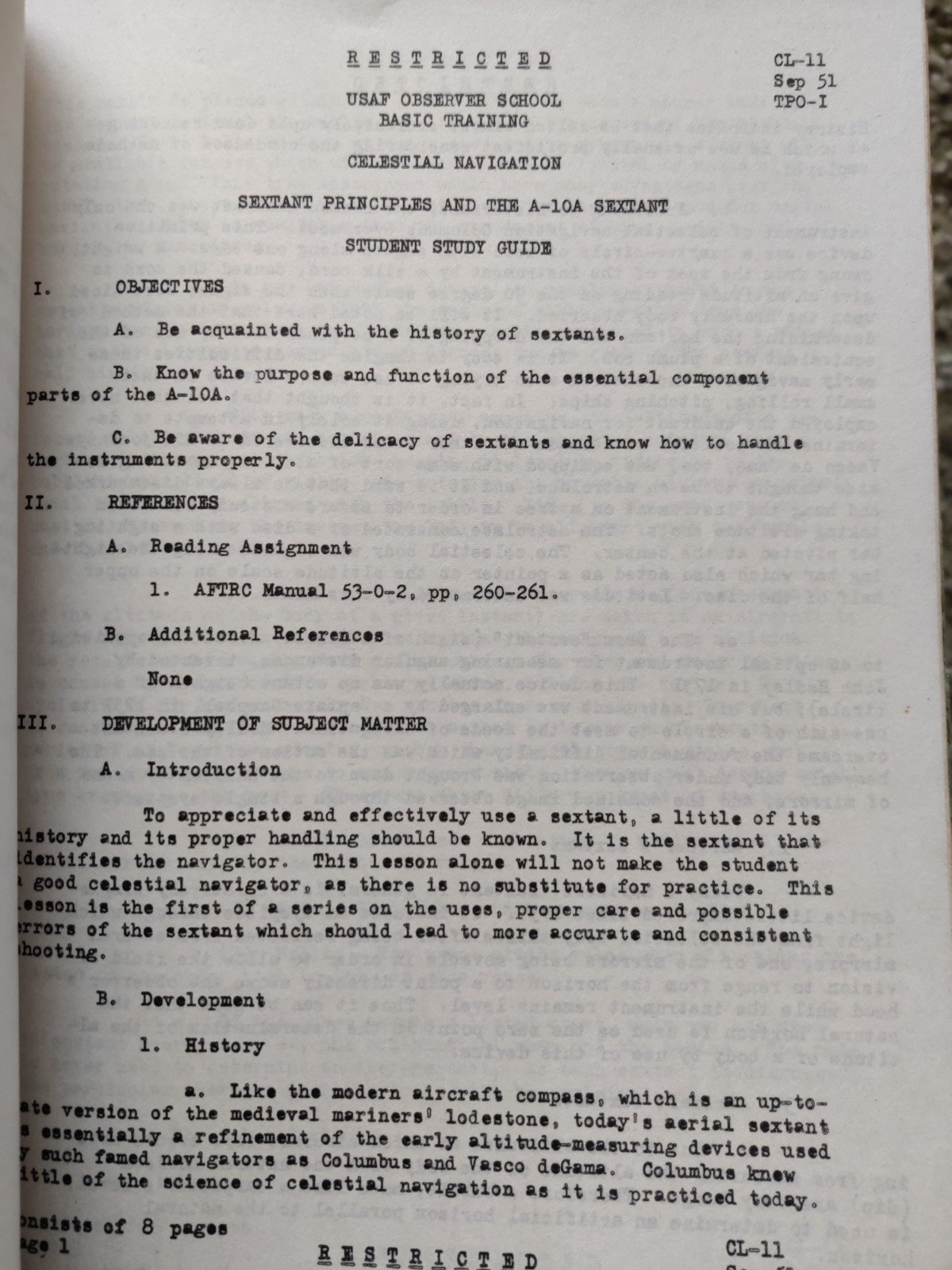 Vintage USAF 1952 Training Study Guides Celestial Navigation, Aircraft Observer — photo 8
