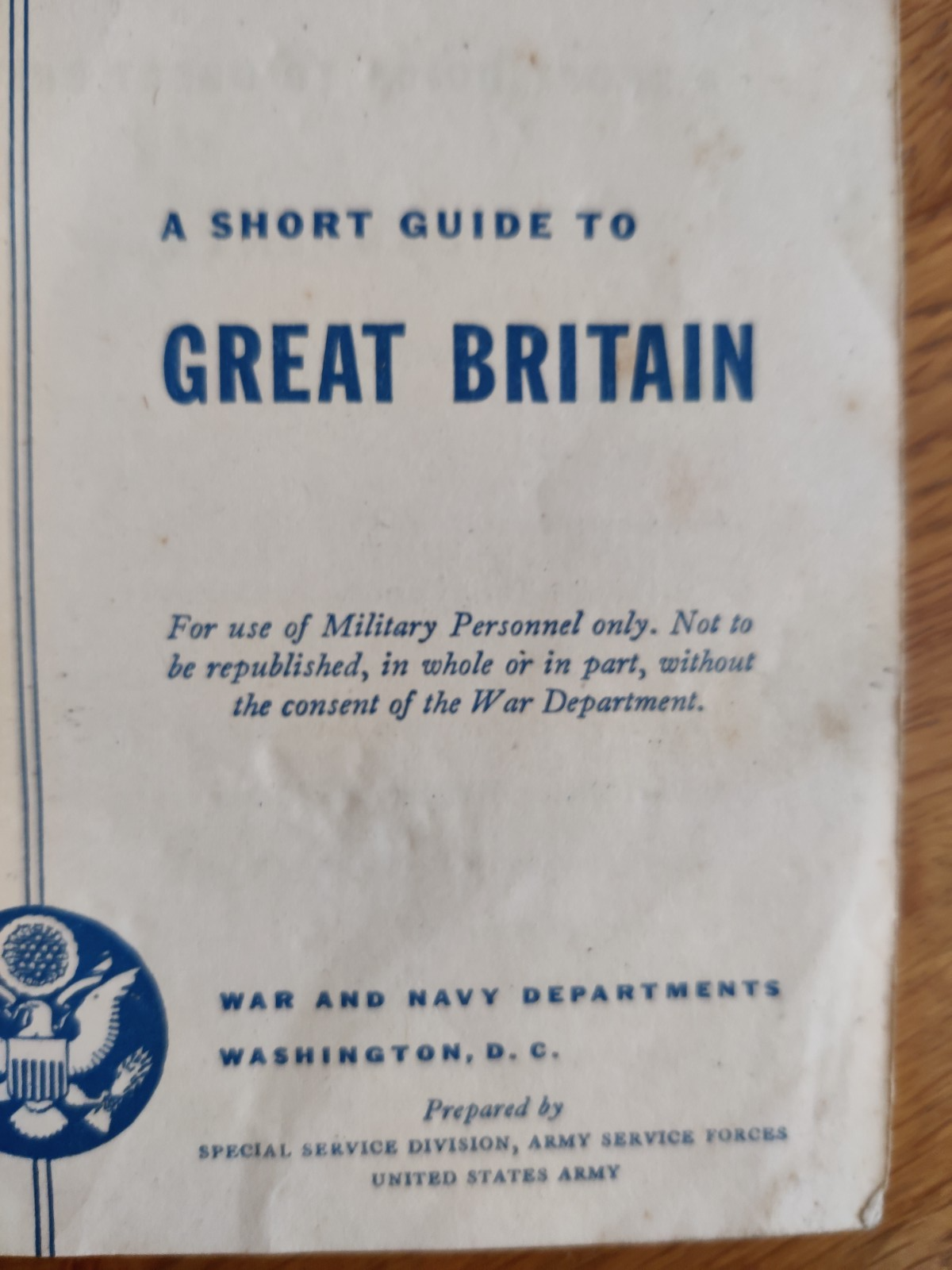 D Day Items WW2 A Short Guide To Great Britain Maps Red Cross Phrase book etc — photo 3