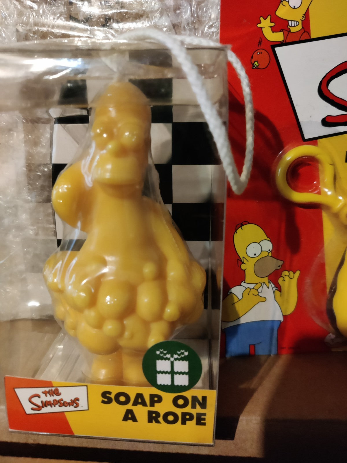 Job Lot The Simpsons Vintage Talking Keychain / 2 x Soap On A Rope Homer Duff — photo 4