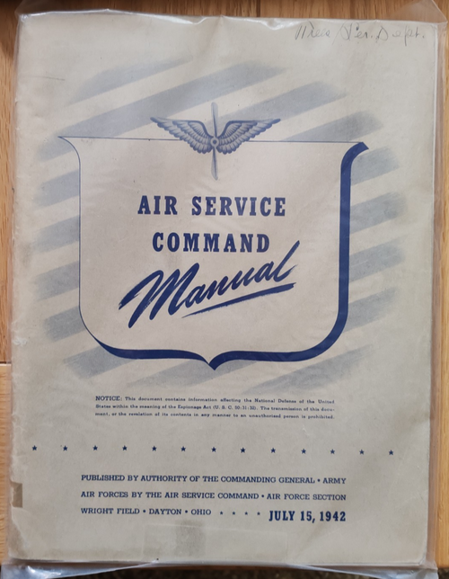 Air Service Command Manual 1942 WW2 USAAF B17 — photo 1