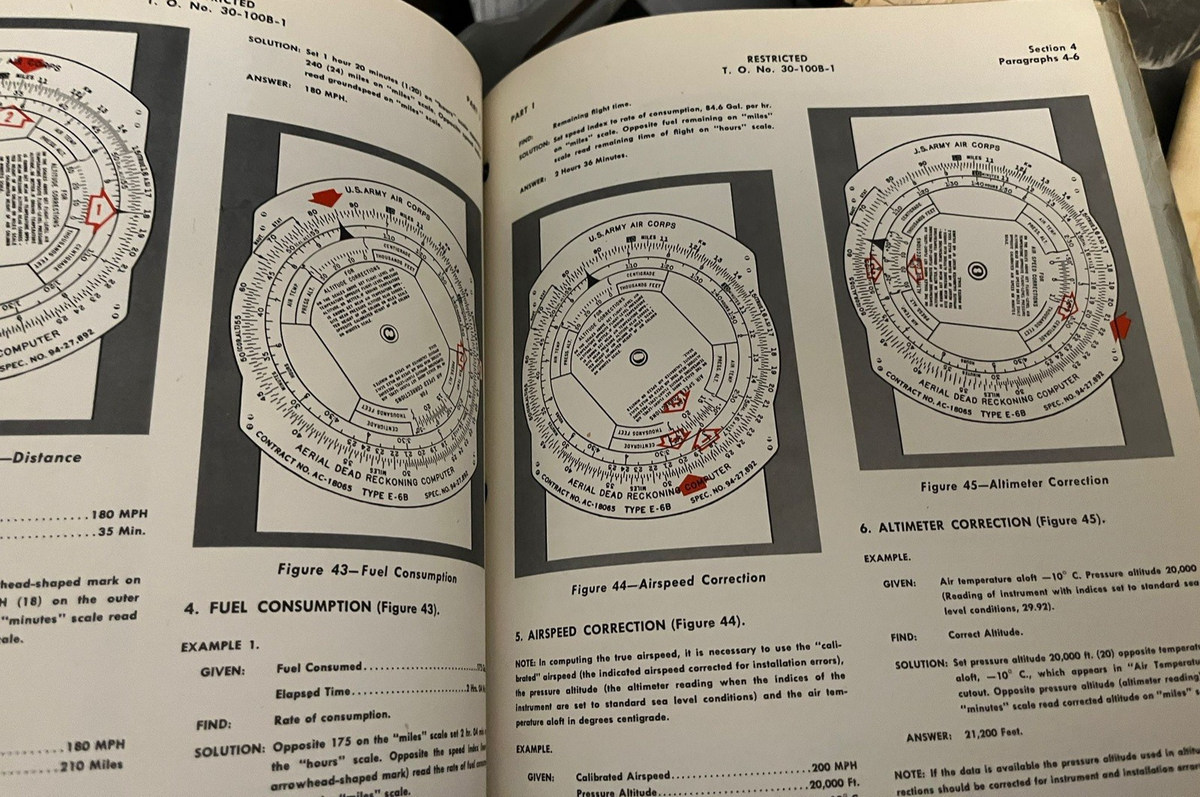 Instrument Flying Advanced Theory and Practice WW2 USAAF 30-100B-1 1943 B17 B24 — photo 3