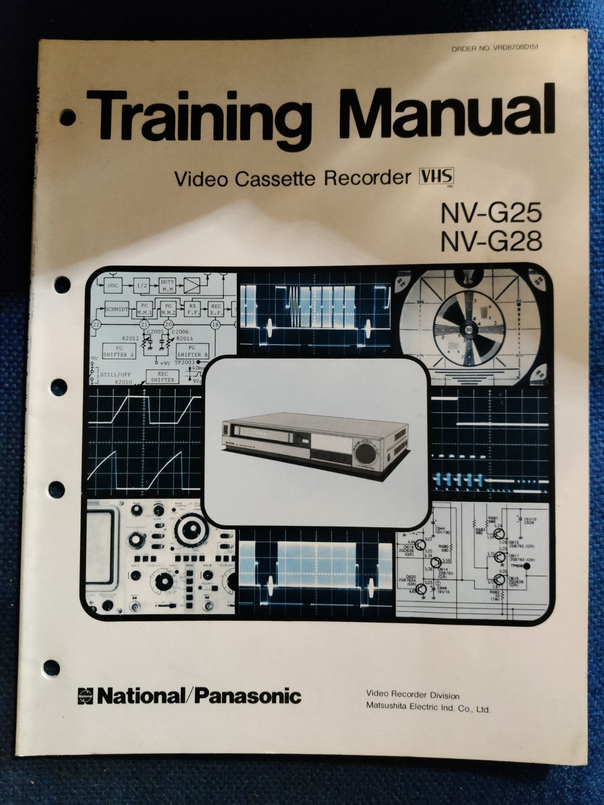 NV-G25 NV-G28 VHS Genuine Panasonic Service Guide Instructions Repair Manual — photo 1