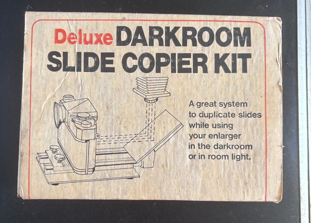 Vintage Deluxe Darkroom Slide Copier Kit Duplicator w/ Original Box — photo 1