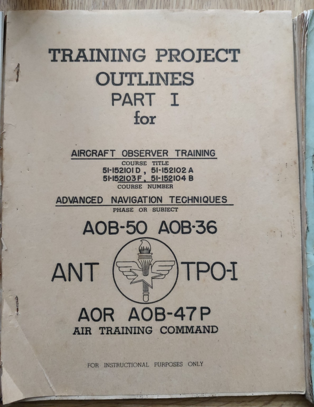 Vintage USAF 1952 Training Study Guides Celestial Navigation, Aircraft Observer — photo 3