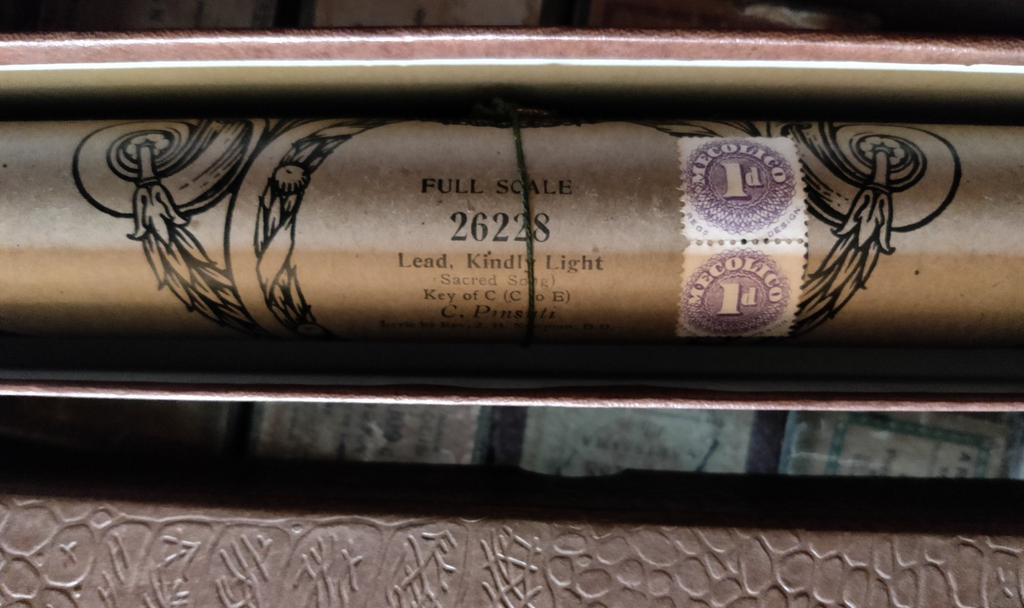 LEAD KINDLY LIGHT Sacred Song C PINSUTI - Player Piano / Pianola Roll — photo 2