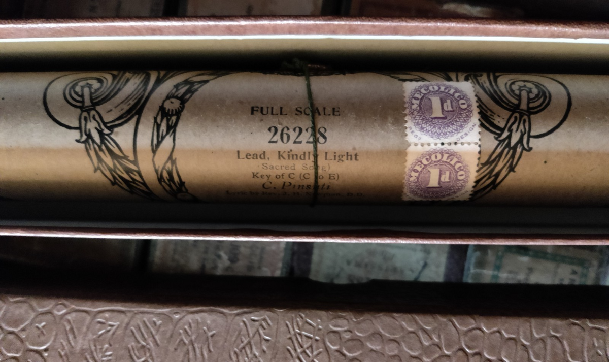 LEAD KINDLY LIGHT Sacred Song C PINSUTI - Player Piano / Pianola Roll — photo 2