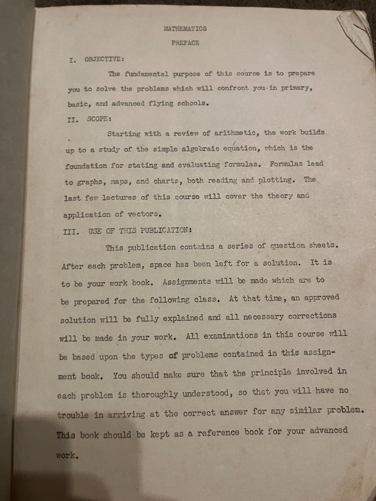 USAAF WW2 Mathematics workbook Kelly Field Texas. Air Corps Training Center — photo 6