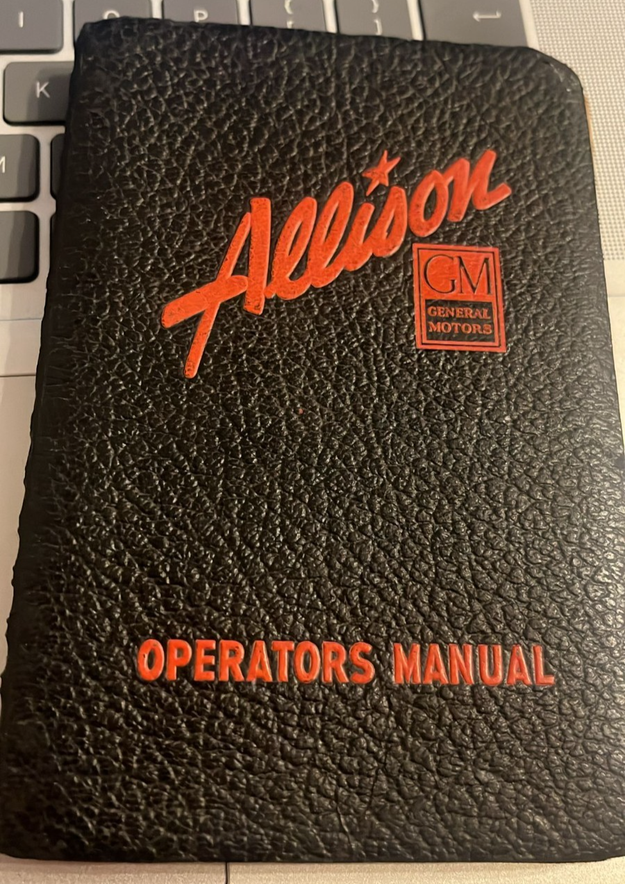 General Motors GM Allison Operators Manual Handbook WW2 USAAF P-38 P-51 — photo 1