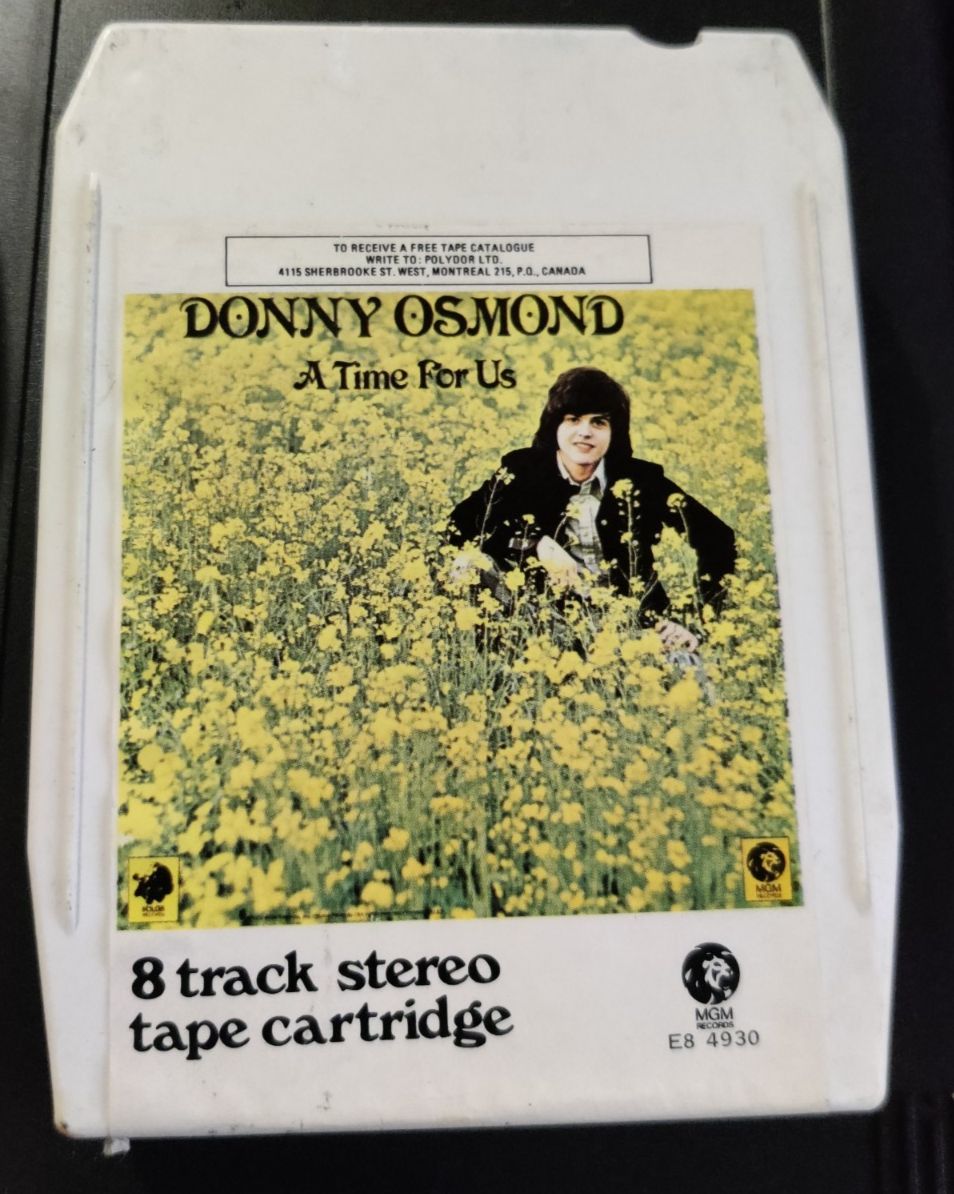 Donny Osmond - A Time For Us - 8 Track Tape Cartridge — photo 1