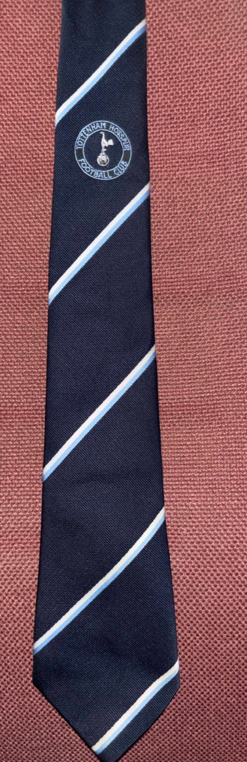 Vintage Tottenham Hotspur Spurs FC Football Club Tie Navy Striped Retro — photo 2
