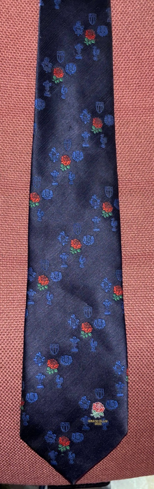 England English Rugby Grand Slam 2003 Rugby Vintage Neck Tie — photo 1
