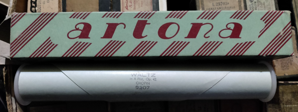 CHOPIN WALTZ IN A FLAT OP 42 9207 - Player Piano / Pianola Roll — photo 2