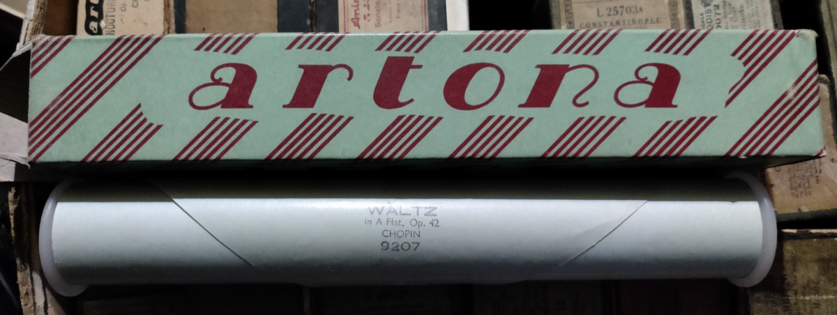 CHOPIN WALTZ IN A FLAT OP 42 9207 - Player Piano / Pianola Roll — photo 2