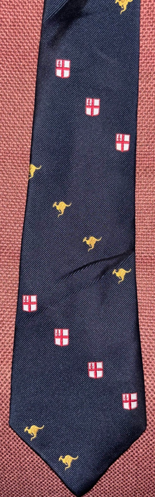 Vintage England vs Australia Rugby Tie St George Shield Kangaroo — photo 1