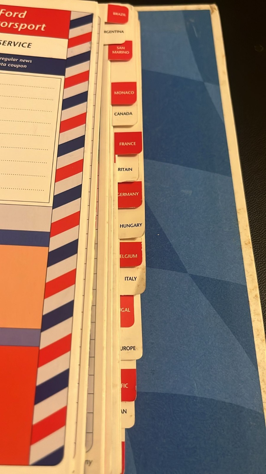 Ford Motorsport Cosworth Formula 1 Event Guide 1995 Press Team Binder — photo 4