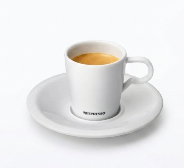 Genuine Nespresso Professional Espresso Cup & Saucer White Porcelain New Boxed — photo 1
