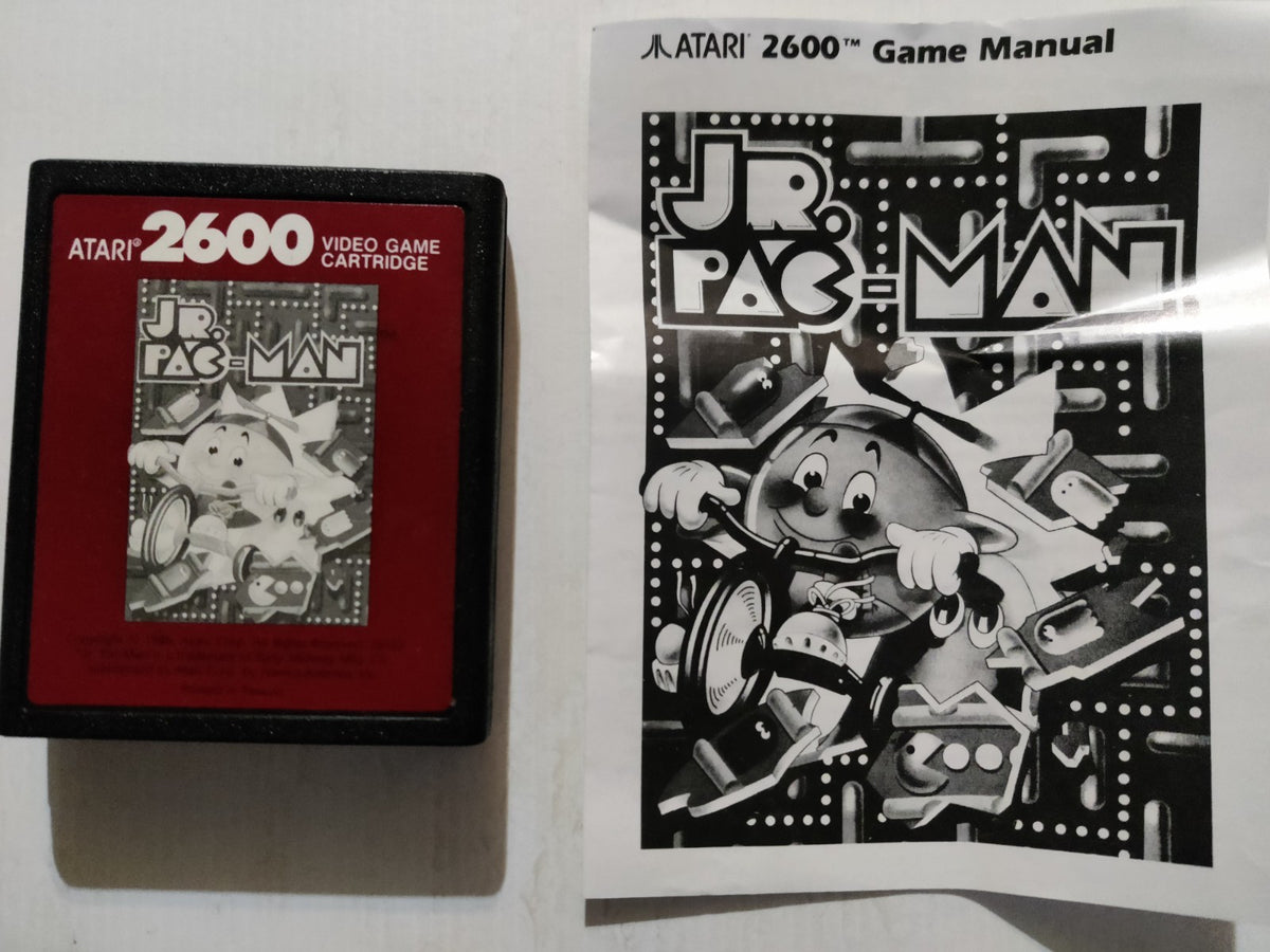 JR. PAC MAN - Atari 2600/2600+/7800 Game Cartridge & Instruction Manual — photo 1