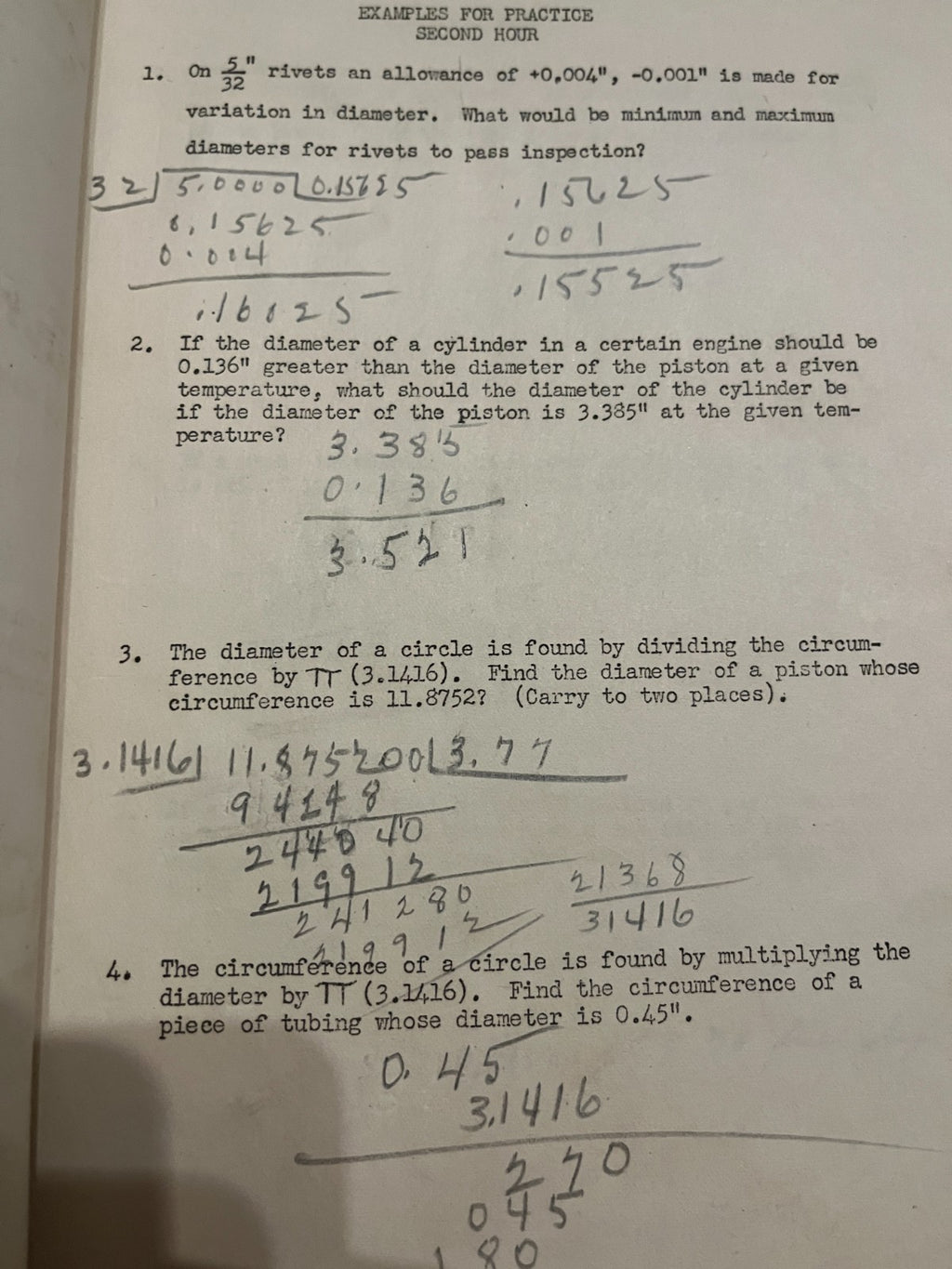 USAAF WW2 Mathematics workbook Kelly Field Texas. Air Corps Training Center — photo 9