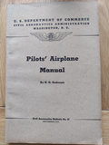 1940 Pilots Airplane Manual US Dept Commerce Civil Aeronautics  WW2 USAAF B17 — photo 1