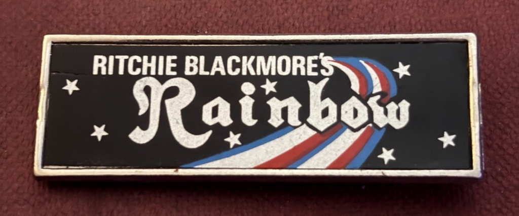 Vintage RAINBOW 1970s/1980s Metal Pin Badge Classic Rock Metal — photo 1