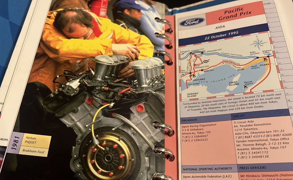 Ford Motorsport Cosworth Formula 1 Event Guide 1995 Press Team Binder — photo 8