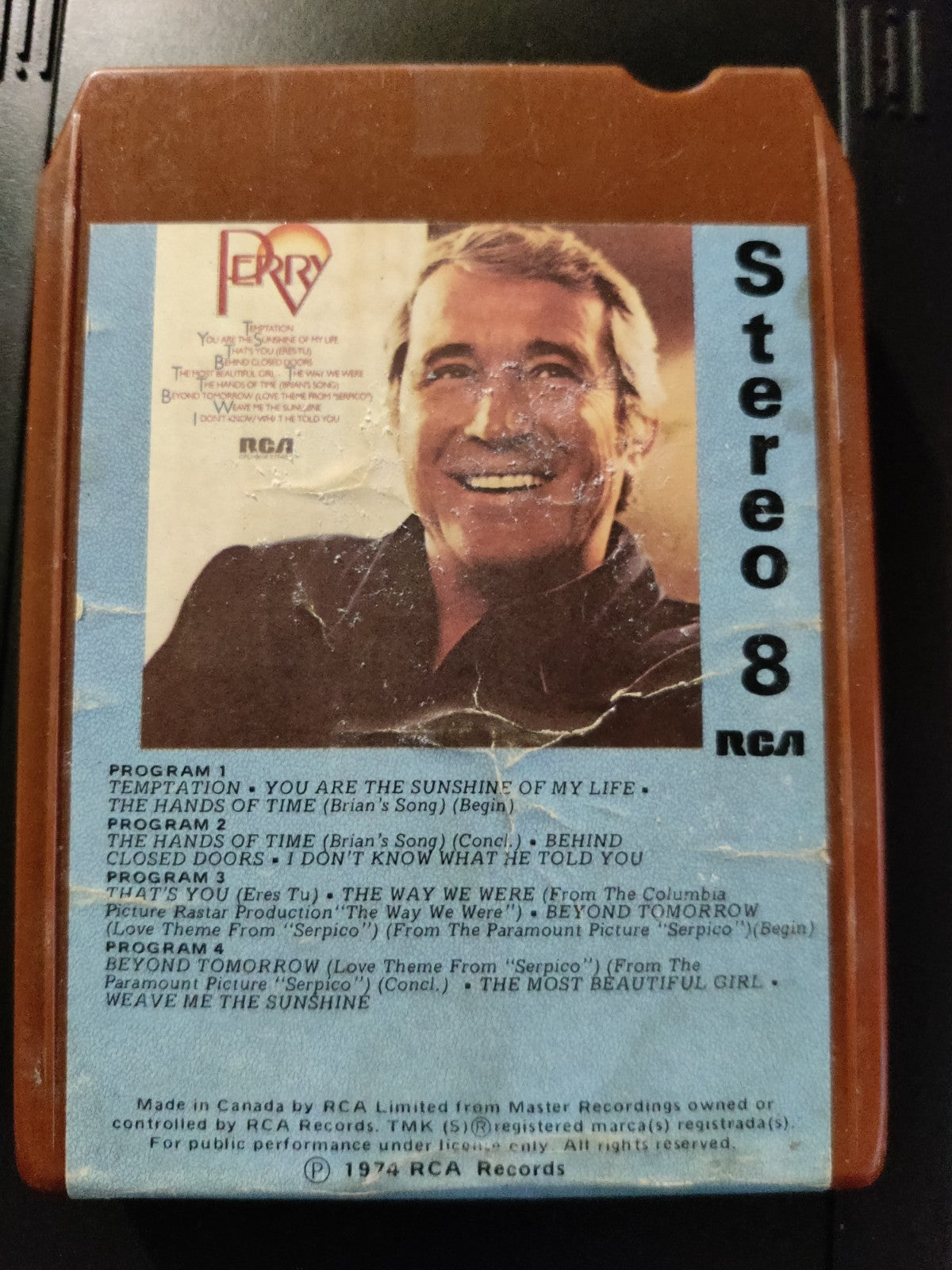 Perry Como - Perry - 8 Track Tape Cartridge — photo 1