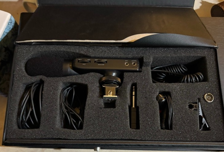IQ Video SDX800 Tele-Mixing Microphone System Kit Vintage Camcorder Mic Boxed — photo 1