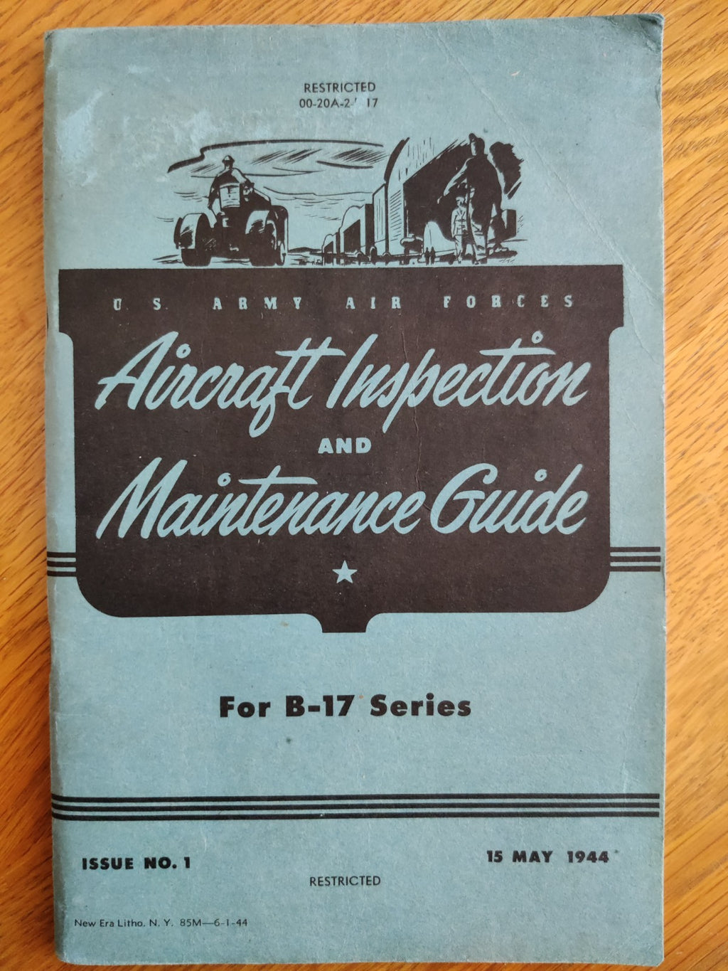 1944 B17 Aircraft Inspection & Maintenance Guide manual for Fortress USAAF B17 — photo 1