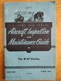 1944 B17 Aircraft Inspection & Maintenance Guide manual for Fortress USAAF B17 — photo 1