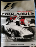 1995 European Nürburgring Grand Prix - OFFICIAL F1  FORMULA 1 RACE PROGRAMME — photo 1