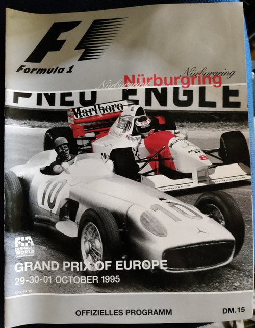 1995 European Nürburgring Grand Prix - OFFICIAL F1  FORMULA 1 RACE PROGRAMME — photo 1