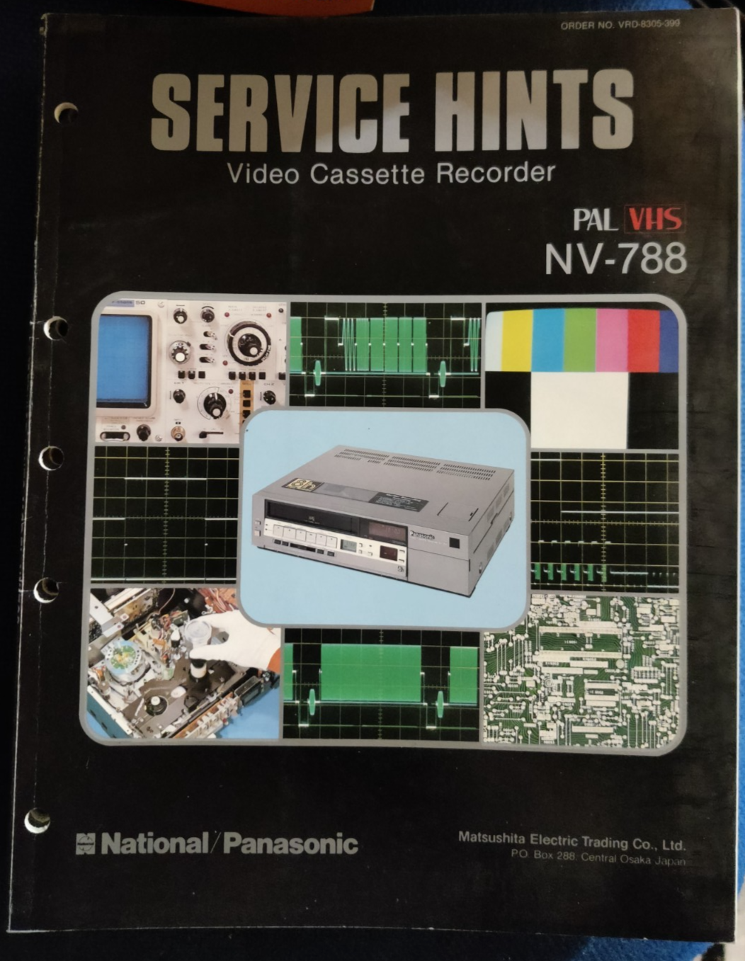 NV-788 VHS Player Genuine Panasonic Service Guide Instructions Repair Manual — photo 1