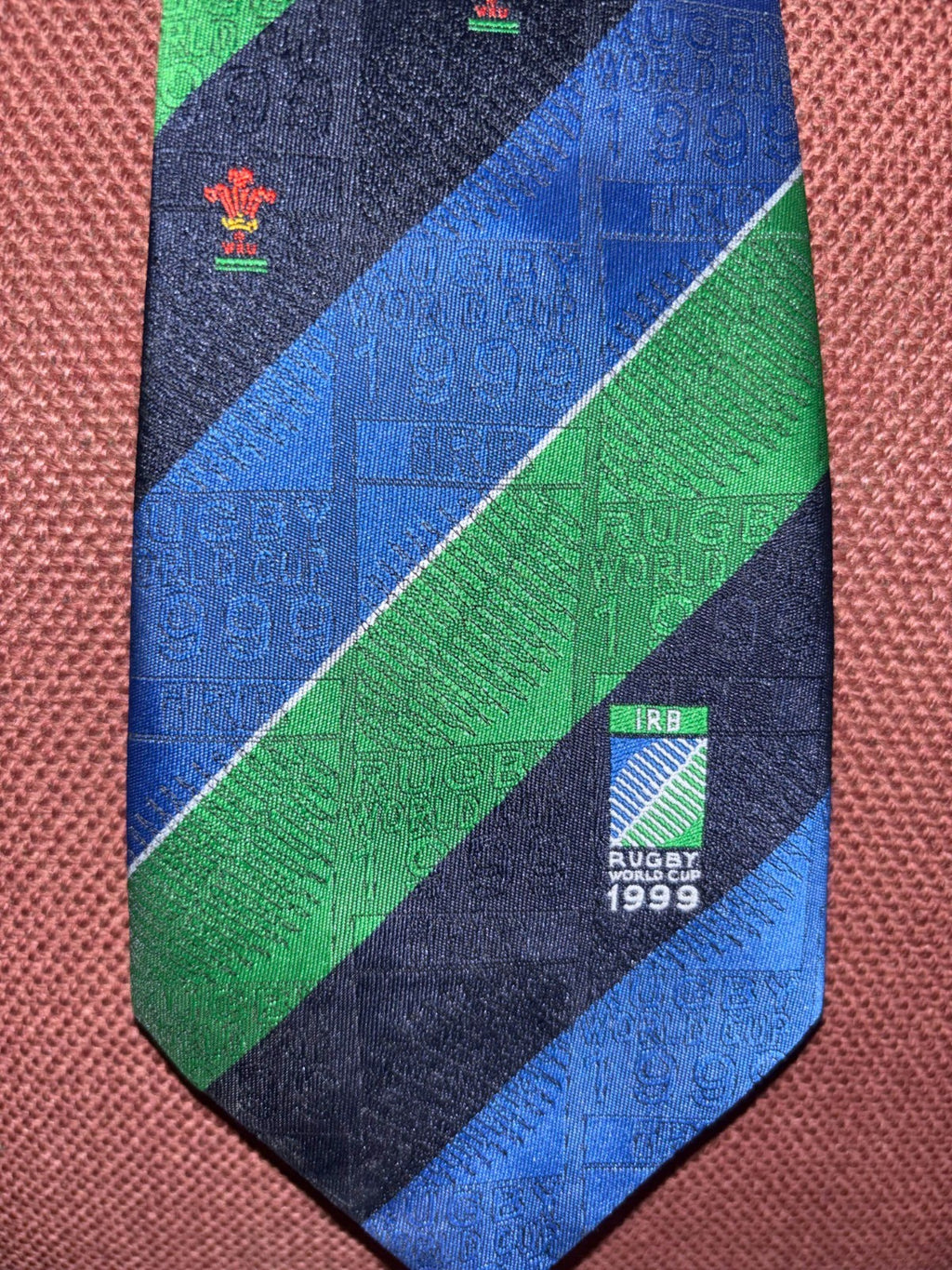 Rugby World Cup 2003 Wales Welsh Team Neck Tie — photo 2