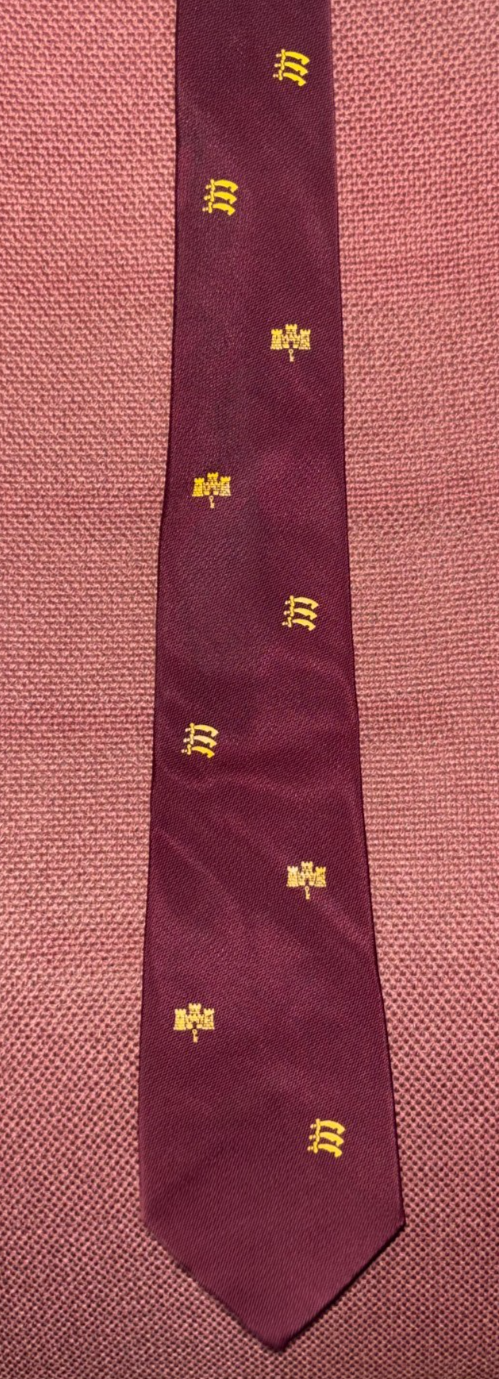 Vintage Gibraltar Castle & Key Military Regimental Tie Royal Anglian Regiment ? — photo 2