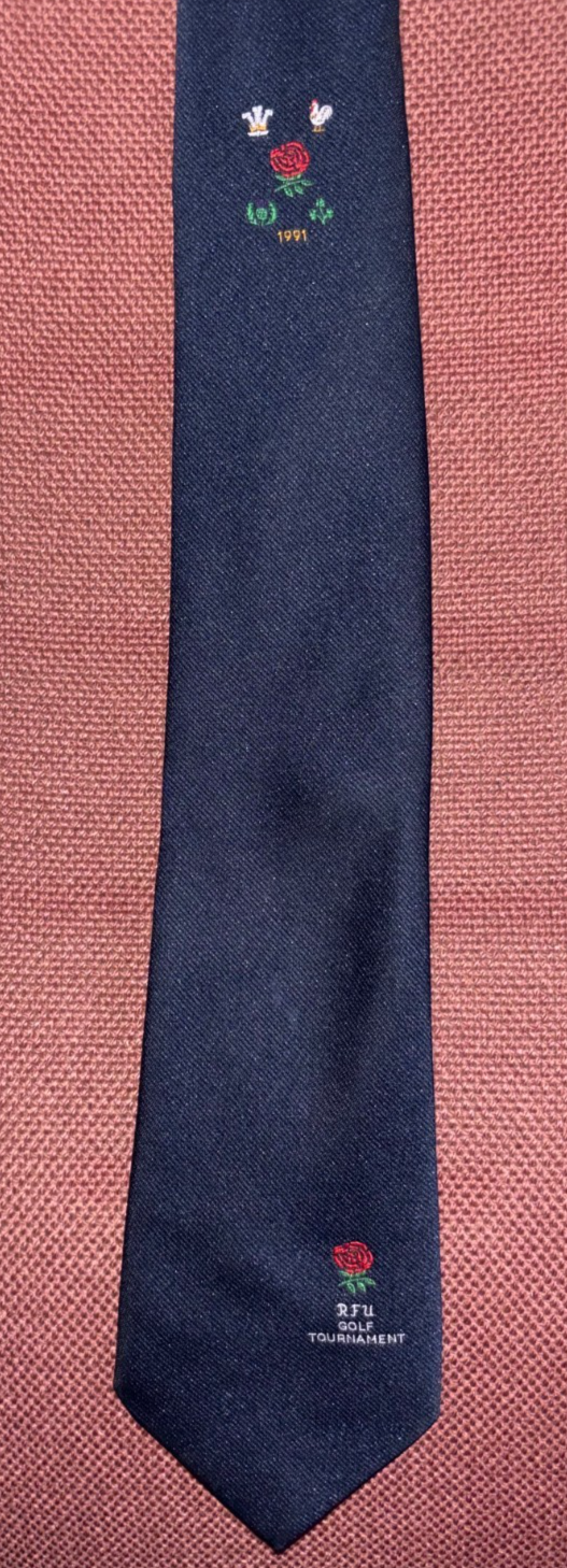 Vintage Rugby Union 1991 Home Nations Golf Tournament Tie — photo 1