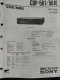 CDP-561/561E HiFi CD Player - Genuine Sony Service Repair Manual — photo 1
