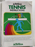 Tennis - Activision Atari 2600 Game Manual Instructions — photo 1